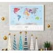 Скретч-карта світу Travel Map Silver World (англійська мова) в тубусі