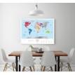 Скретч-карта світу Travel Map Silver World (англійська мова) в тубусі
