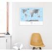 Скретч-карта світу Travel Map Silver World (англійська мова) в тубусі