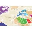 Скретч-карта світу Travel Map Gold (російська мова) в тубусі