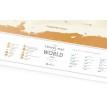 Скретч-карта мира Travel Map Gold (украинский язык) в тубусе