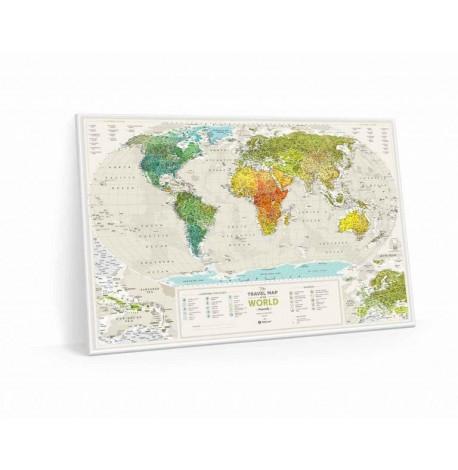 Скретч-карта світу Travel Map Geography World (англійська мова) в тубусі 
