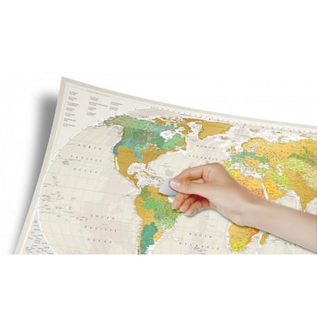 Скретч-карта світу Travel Map Geography World (англійська мова) в тубусі 