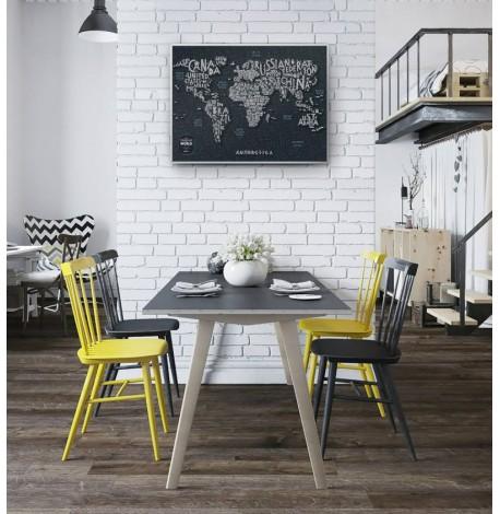 Скретч-карта світу Travel Map Letters World (англійська мова) в тубусі