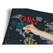 Скретч-карта світу Travel Map Letters World (англійська мова) в тубусі