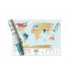 Скретч-карта світу Travel Map Holiday Lagoon World (англійська мова) в тубусі