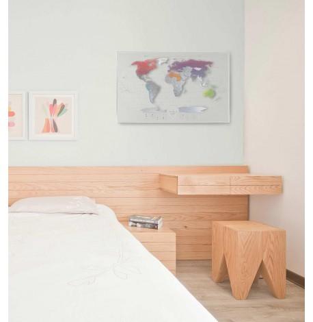 Прозора скретч-карта світу Travel Map AIR World (англійська мова) у тубусі