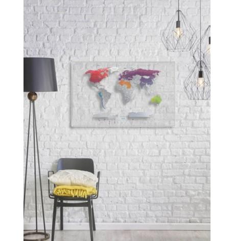 Прозора скретч-карта світу Travel Map AIR World (англійська мова) у тубусі