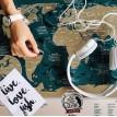 Скретч-карта світу Travel Map Marine World (англійська мова) в тубусі