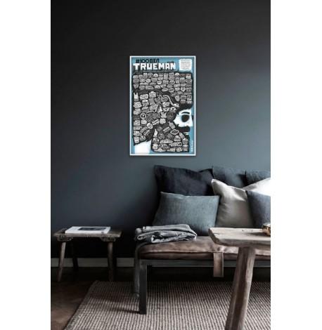 Скретч-постер для чоловіка #100Справ Trueman edition (російська мова) в тубусі