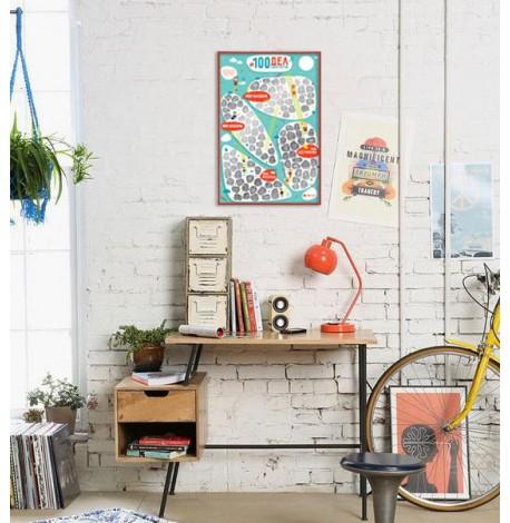 Детский скретч-постер #100 Дел Junior edition (русский язык) в тубусе