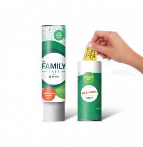 Інтерактивний постер-родове дерево «Family Tree» (російська мова) в тубусі