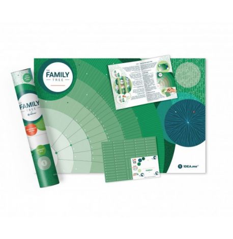 Інтерактивний постер-родове дерево «Family Tree» (російська мова) в тубусі