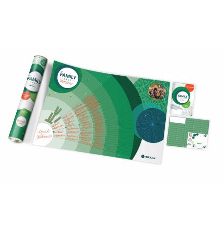 Інтерактивний постер-родове дерево «Family Tree» (російська мова) в тубусі
