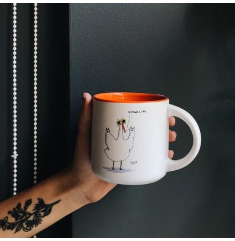Кружка з Гусьом «Суперстар» (350 мл) orange