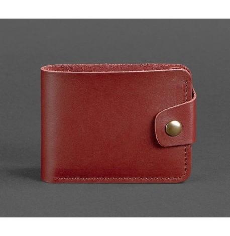 Портмоне из натуральной кожи 4.3 (бордовое)