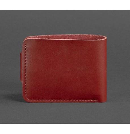 Портмоне из натуральной кожи 4.3 (бордовое)