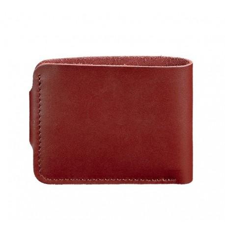 Портмоне из натуральной кожи 4.3 (бордовое)
