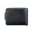 Портмоне из натуральной кожи 4.3 (кожа krast) черное