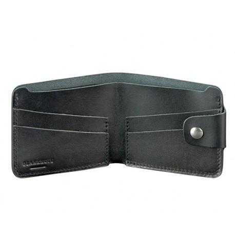 Портмоне из натуральной кожи 4.3 (кожа krast) черное