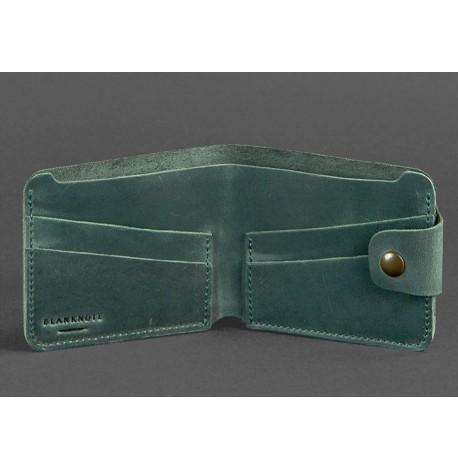 Портмоне з натуральної шкіри 4.3 (зелене)