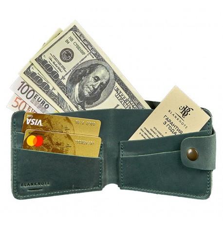 Портмоне з натуральної шкіри 4.3 (зелене)
