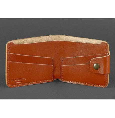 Портмоне з натуральної шкіри 4.3 (світло-коричневе)