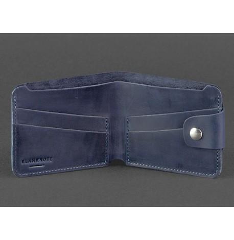 Портмоне з натуральної шкіри 4.3 (синє)