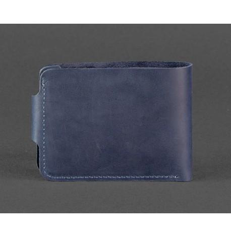 Портмоне з натуральної шкіри 4.3 (синє)
