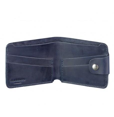 Портмоне з натуральної шкіри 4.3 (синє)