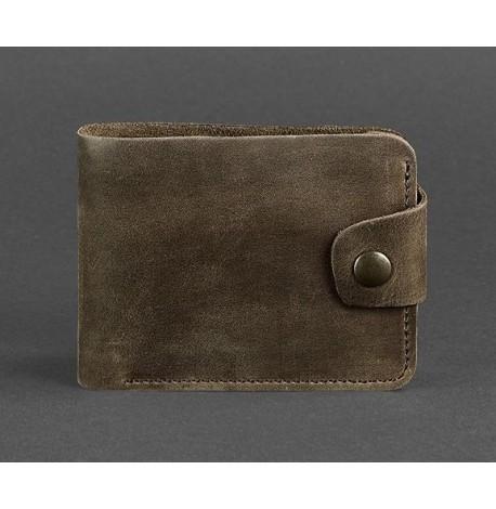 Портмоне з натуральної шкіри 4.3 (темно-коричневе)