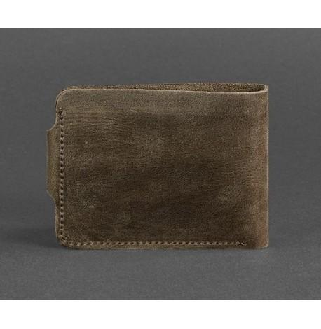 Портмоне з натуральної шкіри 4.3 (темно-коричневе)