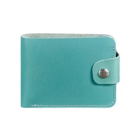 Портмоне з натуральної шкіри 4.3 (бірюзове)