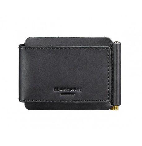 Зажим для грошей шкіряний 10.0 (чорний) шкіра Krast