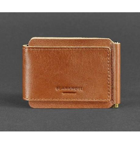 Зажим для денег кожаный 10.0 (светло-коричневый)