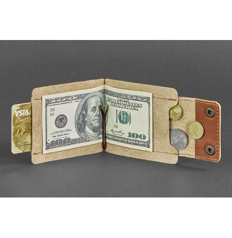 Зажим для денег кожаный 10.0 (светло-коричневый)