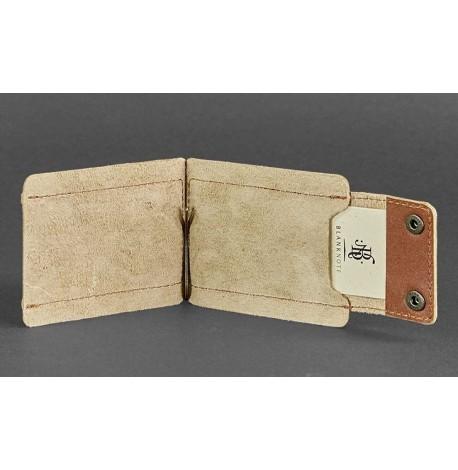 Зажим для денег кожаный 10.0 (светло-коричневый)