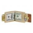 Зажим для денег кожаный 10.0 (светло-коричневый)