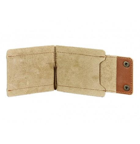 Зажим для денег кожаный 10.0 (светло-коричневый)