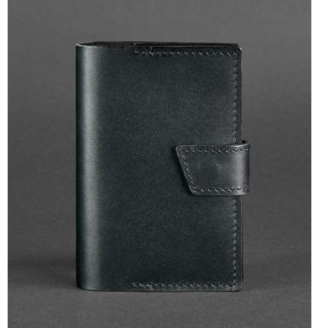 Обложка для паспорта из кожи 4.0 (черная)