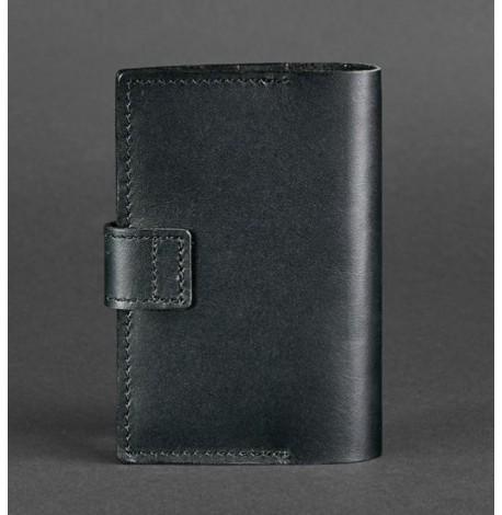 Обложка для паспорта из кожи 4.0 (черная)