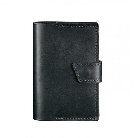 Обложка для паспорта из кожи 4.0 (черная)