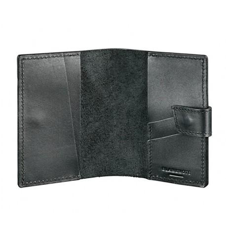 Обложка для паспорта из кожи 4.0 (черная)