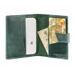 Обкладинка для паспорта зі шкіри 4.0 (зелена)