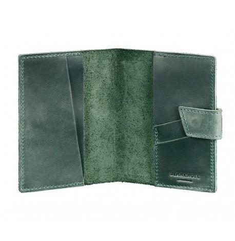 Обкладинка для паспорта зі шкіри 4.0 (зелена)