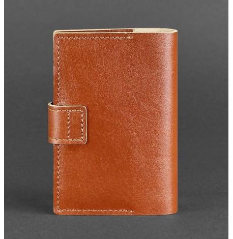 Обкладинка для паспорта зі шкіри 4.0 (світло-коричнева)