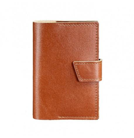 Обкладинка для паспорта зі шкіри 4.0 (світло-коричнева)