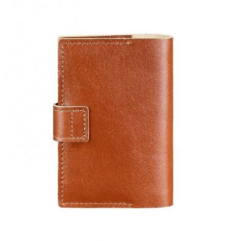 Обкладинка для паспорта зі шкіри 4.0 (світло-коричнева)