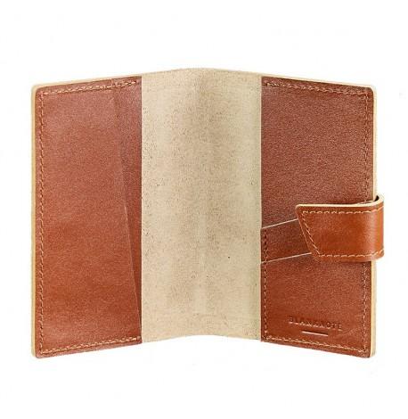 Обкладинка для паспорта зі шкіри 4.0 (світло-коричнева)