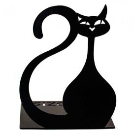 Упор для книг Glozis Black Cat (чорний)